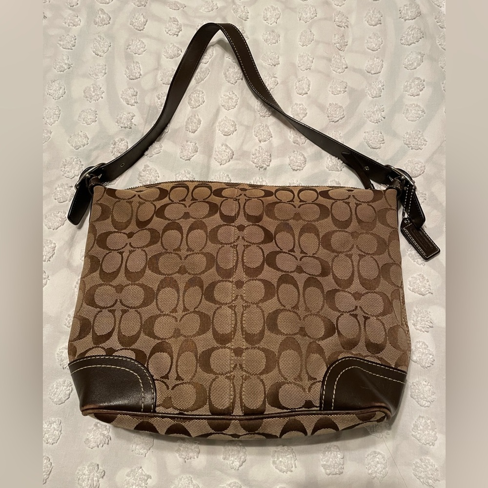 Coach brown/tan purse